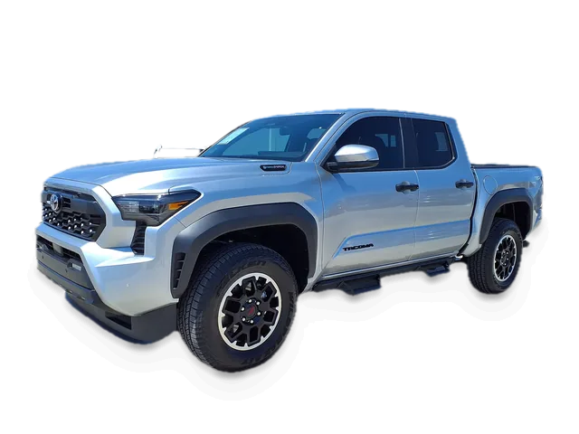 Silver-blue fourth-generation Toyota Tacoma TRD Off-Road