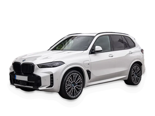 White facelifted BMW X5