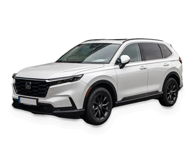 Silver sixth-generation Honda CR-V hybrid