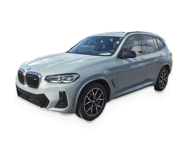 Silver facelifted BMW X3 M40i