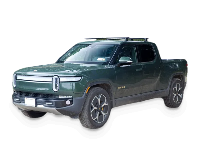 Forest Green Rivian R1T pickup